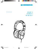 Предварительный просмотр 3 страницы Sennheiser HD 280 Instructions For Use Manual