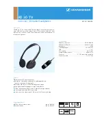 Sennheiser HD 30 TV Datasheet предпросмотр