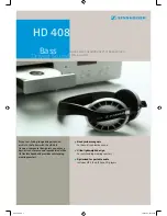 Sennheiser HD 408 Datasheet предпросмотр