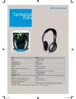 Предварительный просмотр 2 страницы Sennheiser HD 408 Datasheet