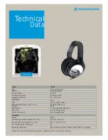 Предварительный просмотр 2 страницы Sennheiser HD 418 Datasheet