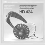 Sennheiser HD 424 Manual предпросмотр