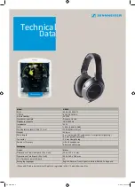 Предварительный просмотр 2 страницы Sennheiser HD 428 Specification Sheet