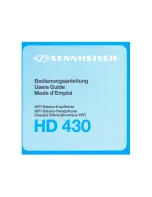 Preview for 1 page of Sennheiser HD 430 User Manual