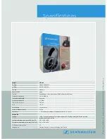 Предварительный просмотр 4 страницы Sennheiser HD 465 Specifications