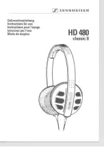 Предварительный просмотр 1 страницы Sennheiser HD 480 CLASSIC II Manual