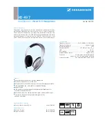 Sennheiser HD 497 Technical Data предпросмотр