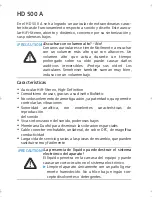 Preview for 10 page of Sennheiser HD 500 A Instructions For Use Manual