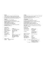 Preview for 1 page of Sennheiser HD 500A Specification Sheet