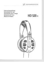 Preview for 1 page of Sennheiser HD 520 II Manual