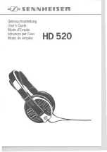 Sennheiser HD 520 Manual предпросмотр