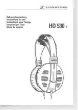 Sennheiser HD 530 II Manual предпросмотр