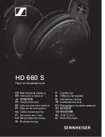 Предварительный просмотр 1 страницы Sennheiser HD 660 S Instruction Manual