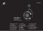 Предварительный просмотр 1 страницы Sennheiser HD 800 S Instruction Manual