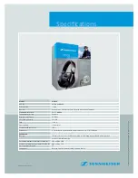 Предварительный просмотр 2 страницы Sennheiser HD HD 215 Specification Sheet