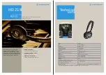 Preview for 1 page of Sennheiser HD HD 218 Technical Data