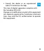 Preview for 8 page of Sennheiser HD HD 218i Quick Manual