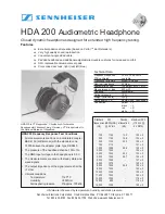 Preview for 1 page of Sennheiser HDA 200 Manual