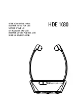 Sennheiser HDE 1030 - Instructions For Use Manual preview