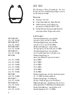 Предварительный просмотр 2 страницы Sennheiser HDE 1030 - Instructions For Use Manual