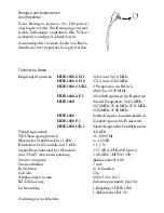 Preview for 5 page of Sennheiser HDE 1030 - Instructions For Use Manual