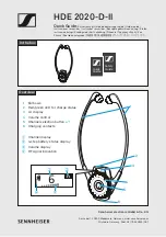 Sennheiser HDE 2020-D-II - Quick Manual preview