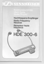 Sennheiser HDE 300-6 Manual предпросмотр