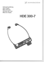 Предварительный просмотр 1 страницы Sennheiser HDE 300-7 Manual