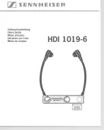 Предварительный просмотр 1 страницы Sennheiser HDI 1019-6 Manual