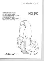 Preview for 1 page of Sennheiser HDI 550 Manual