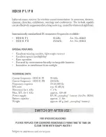 Preview for 3 page of Sennheiser HDI 91 PI Instructions For Use Manual