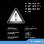 Preview for 1 page of Sennheiser HDR 165 Safety Manual