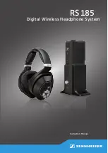 Sennheiser HDR 185 Instruction Manual preview