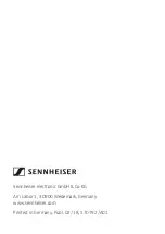 Preview for 2 page of Sennheiser HE 1 Instruction Manual