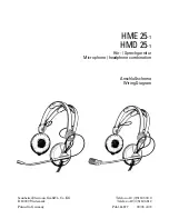 Предварительный просмотр 1 страницы Sennheiser HMD 25-1 Wiring Diagram