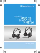 Предварительный просмотр 1 страницы Sennheiser HMD 26 Instruction Manual