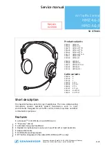 Preview for 1 page of Sennheiser HMD 46-3 Service Manual