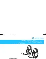 Предварительный просмотр 38 страницы Sennheiser HMDC HMEC 300 400 Instructions For Use Manual