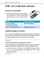 Предварительный просмотр 8 страницы Sennheiser HME 110 Instruction Manual