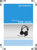 Sennheiser HME 26 Instruction Manual preview