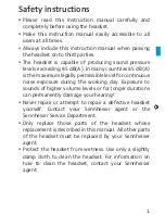 Preview for 2 page of Sennheiser HME 43-3 Instruction Manual