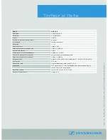 Preview for 2 page of Sennheiser HME 43-K Technical Data