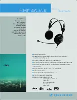 Предварительный просмотр 1 страницы Sennheiser HME 46-V-K Specifications