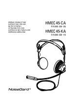 Sennheiser HMEC 45-CA NoiseGard Instructions For Use Manual preview