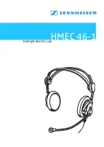 Предварительный просмотр 1 страницы Sennheiser HMEC 461 Instructions For Use Manual