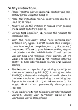 Preview for 2 page of Sennheiser HMEC 461 Instructions For Use Manual