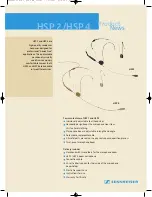 Предварительный просмотр 1 страницы Sennheiser HSP 2 Instructions For Use