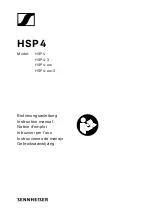 Preview for 1 page of Sennheiser HSP 4 Instruction Manual