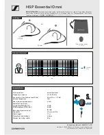 Предварительный просмотр 1 страницы Sennheiser HSP Essential Omni Quick Manual