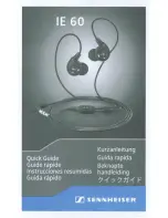 Предварительный просмотр 1 страницы Sennheiser IE 60 - Quick Manual